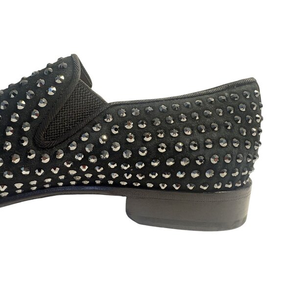 Dolce & Gabbana Crystal Studded Loafers in Black main image 5